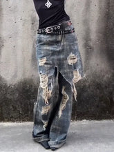 Boutique Fashion High Waist Retro Washed Loose Slimming Jeans