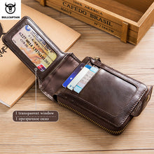 Genuine Leather RFID Multifunction Wallet