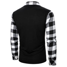 Long Sleeve Plaid Matching Zippered Shirt