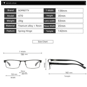 Titanium Alloy 12 Layer Coated Folding Reading Glasses