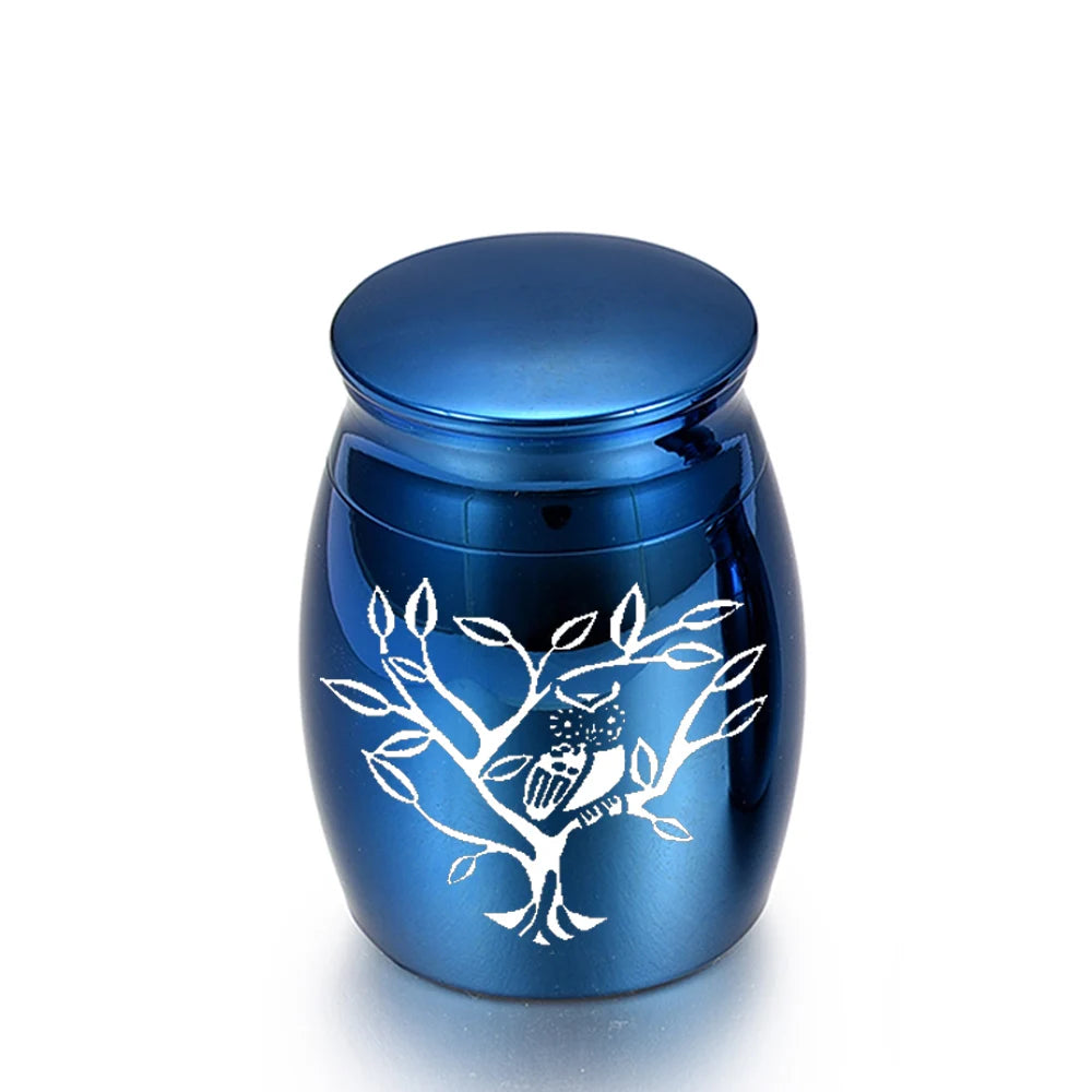 Owl Pattern Keepsake Cremation Urn