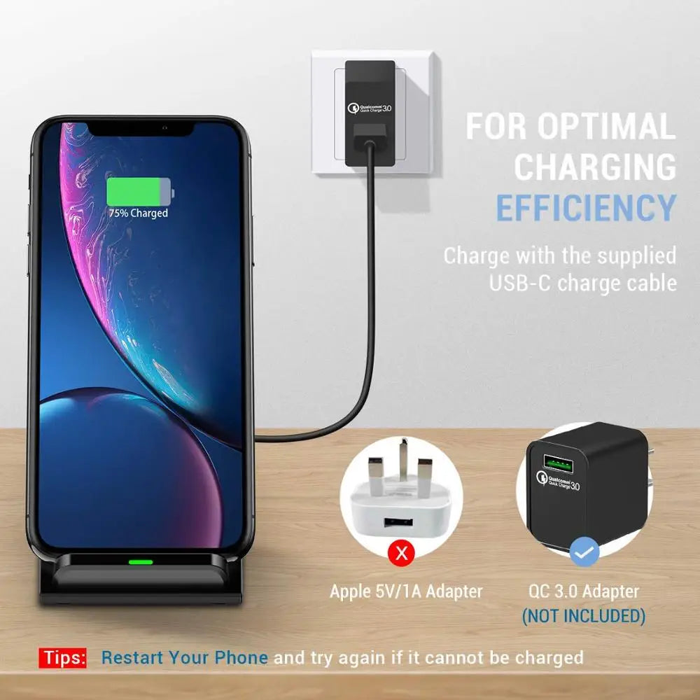 30W Wireless Charger Stand Dock Station