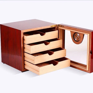 Cedar Wood Cigar Humidor Storage Box