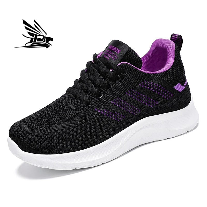 Fashion Fly Knit Comfort Breathable Walking Shoes