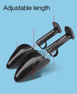 Practical Plastic Adjustable Length Durable Black Shoes Stretcher