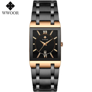 Square Face Roman Numeral Dial Ladies Watch