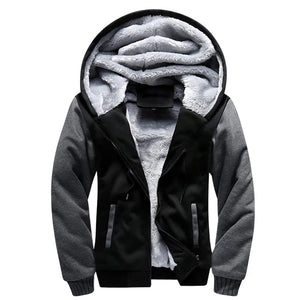 Thick Fleece Hooded Coat