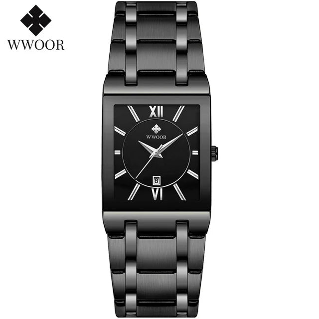 Square Face Roman Numeral Dial Ladies Watch