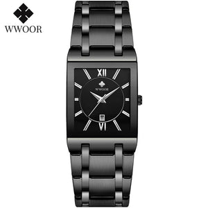 Square Face Roman Numeral Dial Ladies Watch