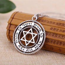 Star of David in the Circle Pendant Necklace