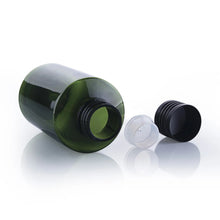 20Pcs Empty Plastic Bottles Dark Green with Inner Plug