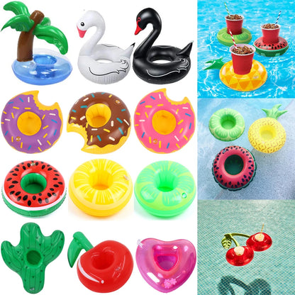 Inflatable Cup Pad Drink Holder Pool Float