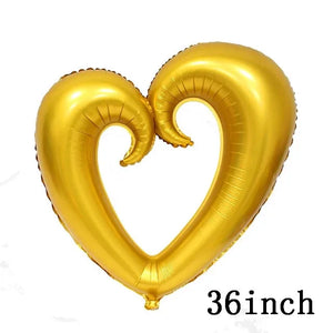 Love Heart Bear Foil Balloons