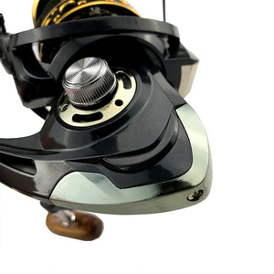 Wooden Handshake Spinning Fishing Reel