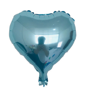 10pcs 10" Heart Shape Foil Balloons