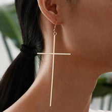 Big Cross Long Earrings for Women