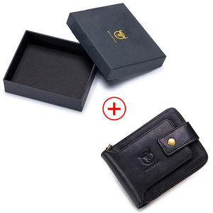 Genuine Leather RFID Multifunction Wallet