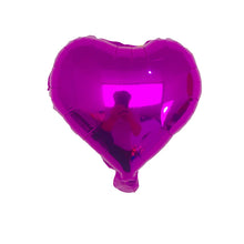 10pcs 10" Heart Shape Foil Balloons