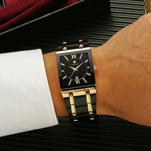 WWOOR Quartz Square Face Geneva Design Wrist Watch