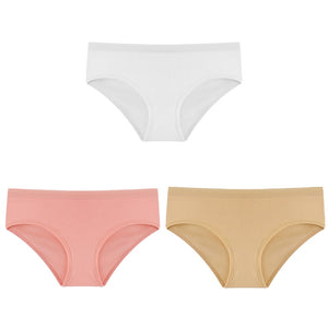 Cotton Solid Color Low-Rise Briefs