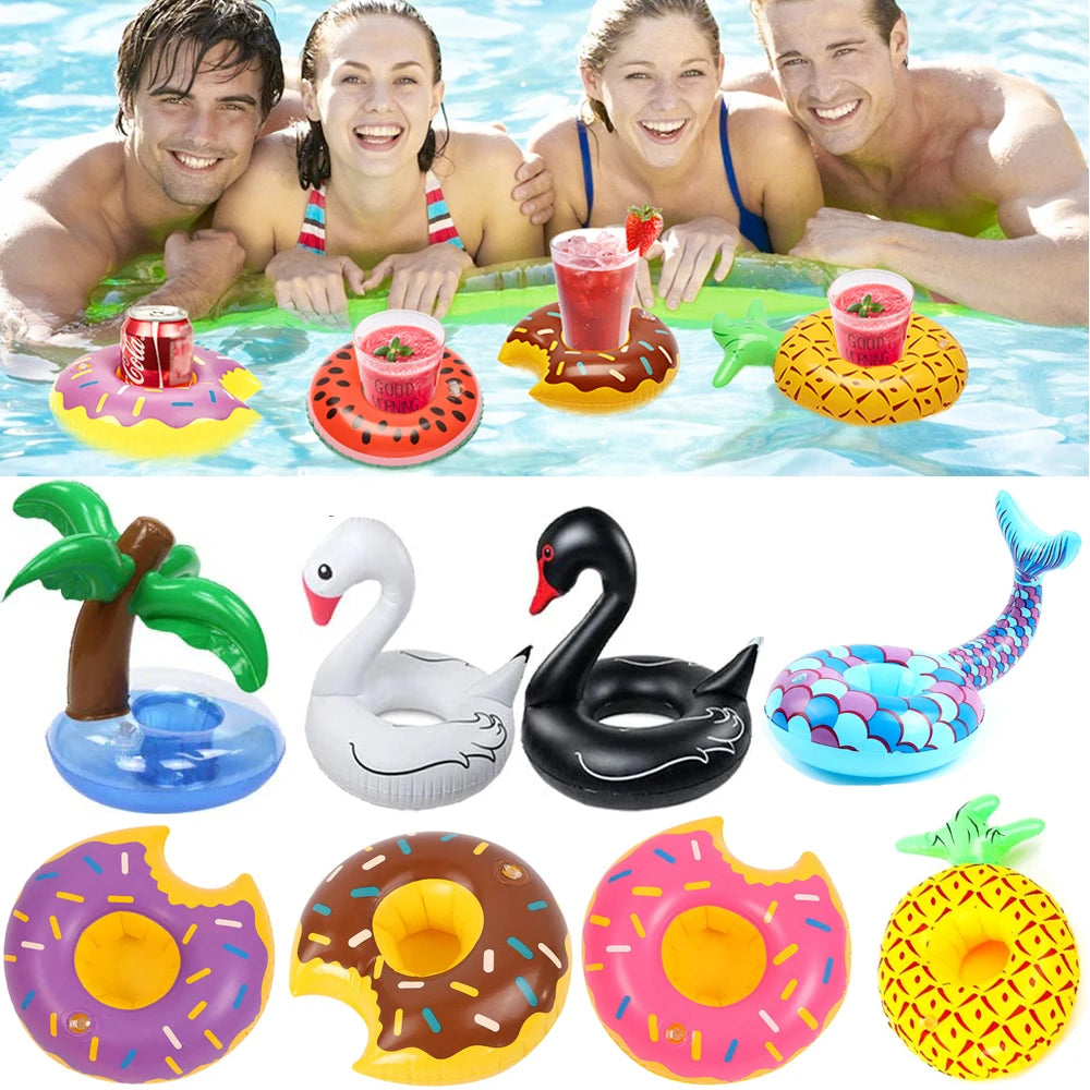 Inflatable Cup Pad Drink Holder Pool Float