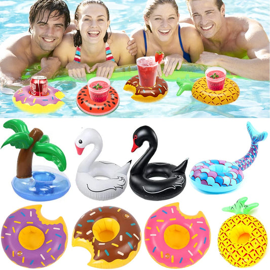 Inflatable Cup Pad Drink Holder Pool Float