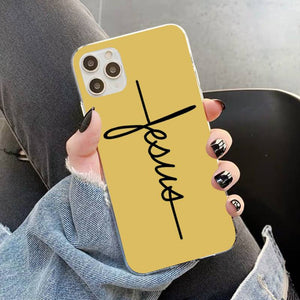 Jesus Print Cover for iPhone