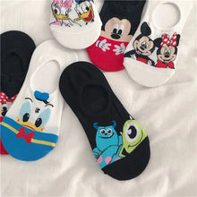 5 Pairs Cartoon Print Invisible Socks