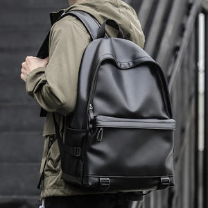 Black Leather Backpack