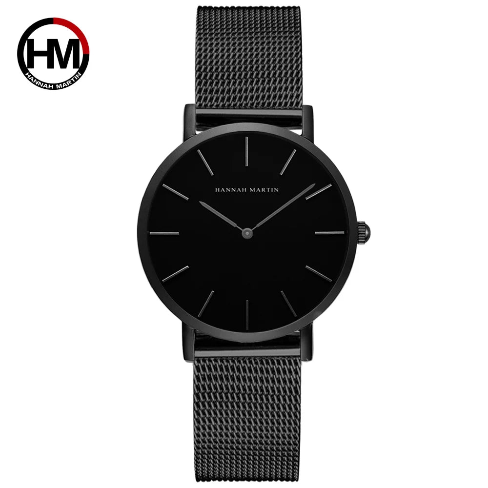 HANNAH MARTIN Stainless Steel Japan Quartz Movement Watch