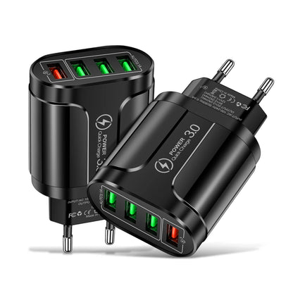 4 Port USB 45W USB Charger Fast Charge QC 3.0 Wall Charging
