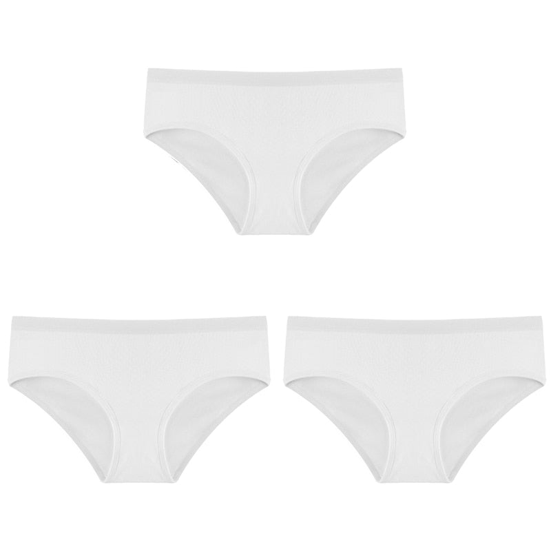 Cotton Solid Color Low-Rise Briefs