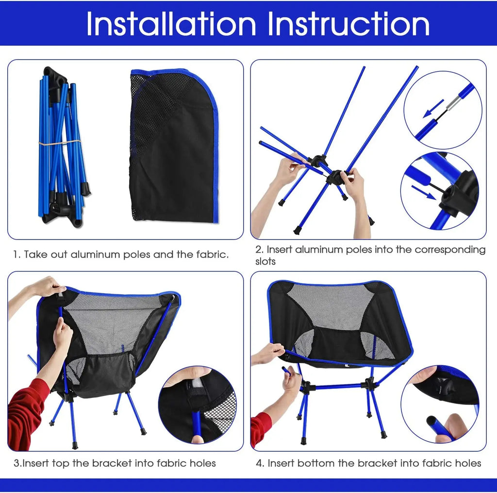Ultralight Detachable Portable Lightweight Folding Chair