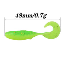 20pcs Curved Tail Artificial Jigs