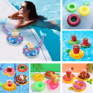 Inflatable Cup Pad Drink Holder Pool Float