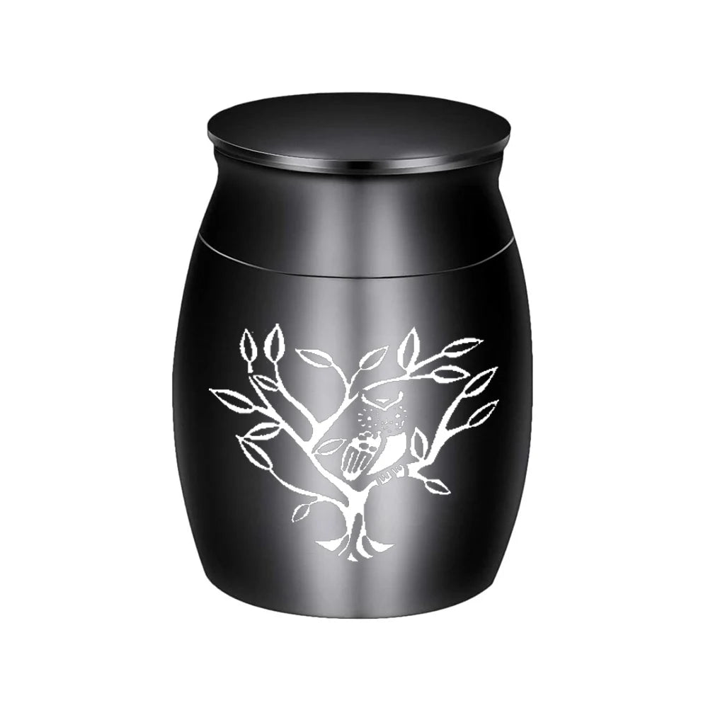 Owl Pattern Keepsake Cremation Urn