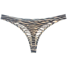 Leopard Print Seamless Low Waist Thongs