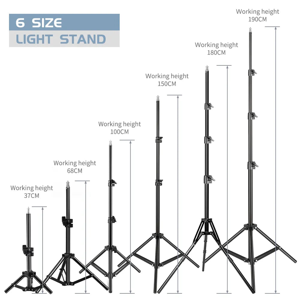 Selfie Light Tripod 1/4 Screw Head Photography Portable Stand