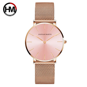 HANNAH MARTIN Stainless Steel Japan Quartz Movement Watch