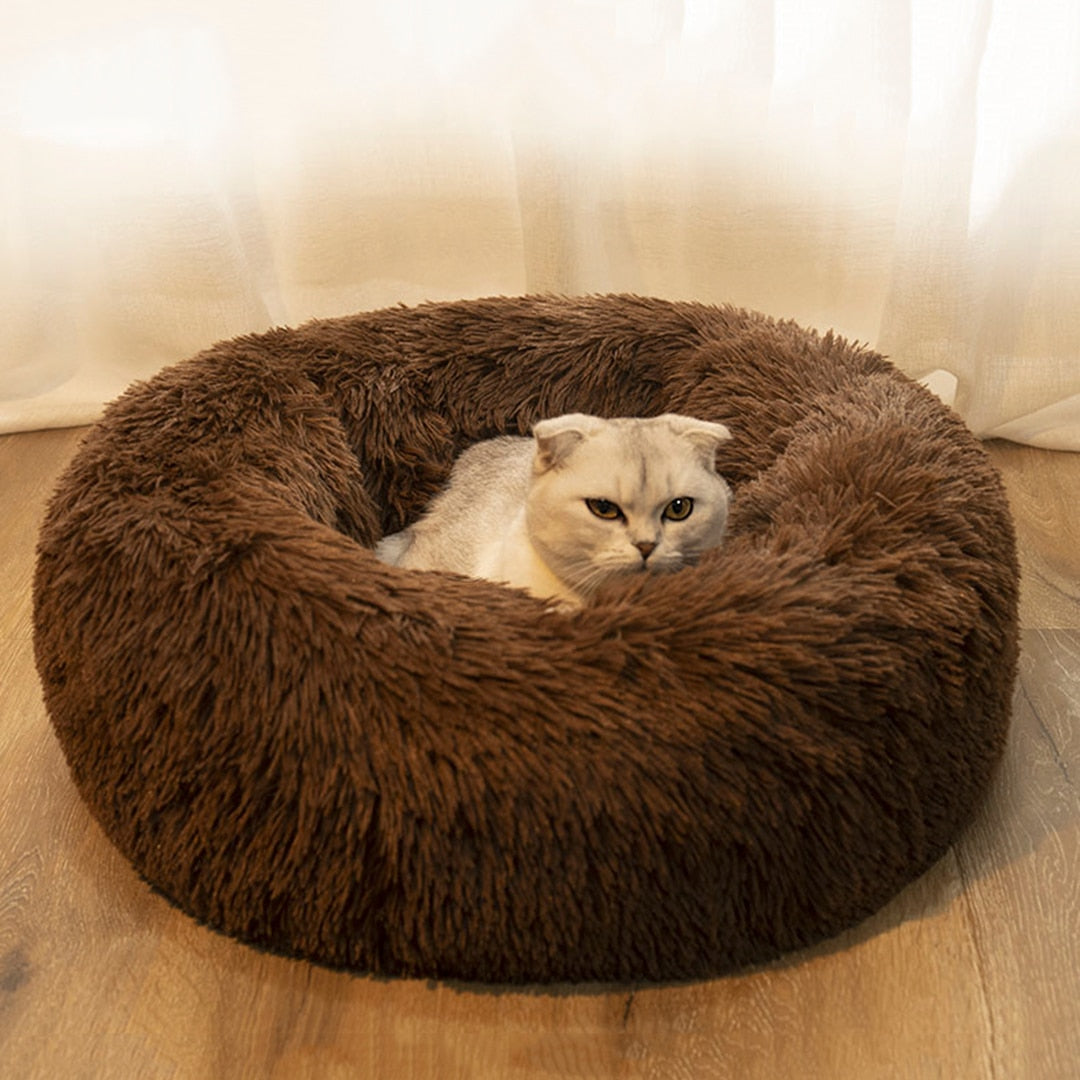Comfortable Donut Shape Ultra Soft Washable Cushioned Bed