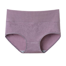 High Waist Solid Color Breathable Seamless Briefs