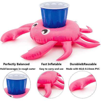 Inflatable Cup Pad Drink Holder Pool Float