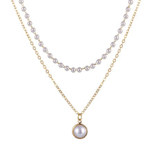 Long Layered Chain Necklace & Pendant Set