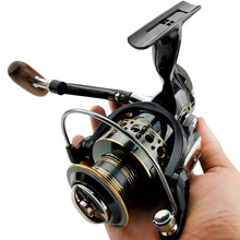 Wooden Handshake Spinning Fishing Reel