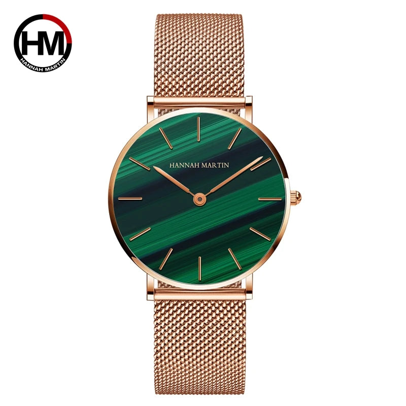 HANNAH MARTIN Stainless Steel Japan Quartz Movement Watch