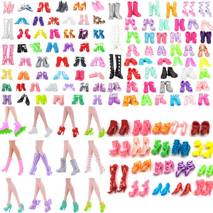 30 Different High Heel Shoes Boots For 11.8" Dolls