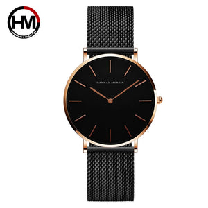 HANNAH MARTIN Stainless Steel Japan Quartz Movement Watch