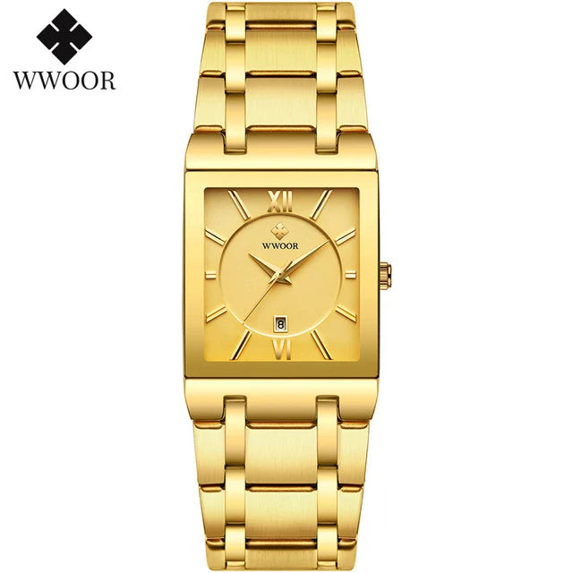 Square Face Roman Numeral Dial Ladies Watch