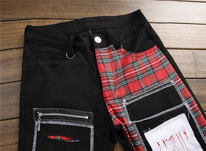 Ripped Embroidered Skinny Jeans No Stretch