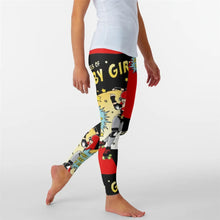 Qickitout Cartoon Skull Digital Printed Leggings